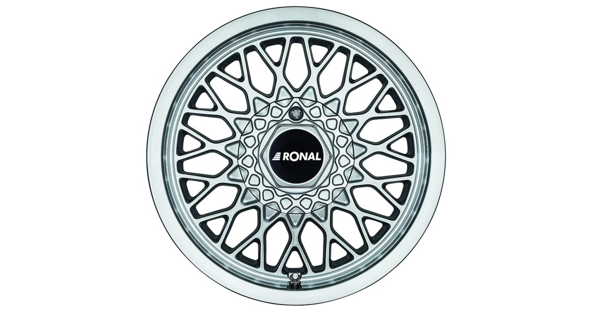 Jante ALU, Ronal LS Argent , Face polie 7.5X15 4/ 100 ET25, Alésage 57.1