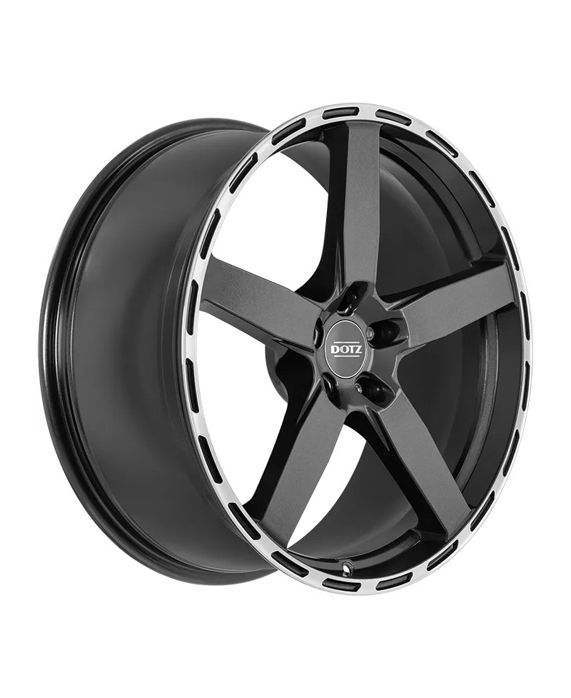 Jante ALU, Dotz MarinaBay Gunmetal/ Polished lip 9X21 5/ 112 ET28, Alésage 70.1