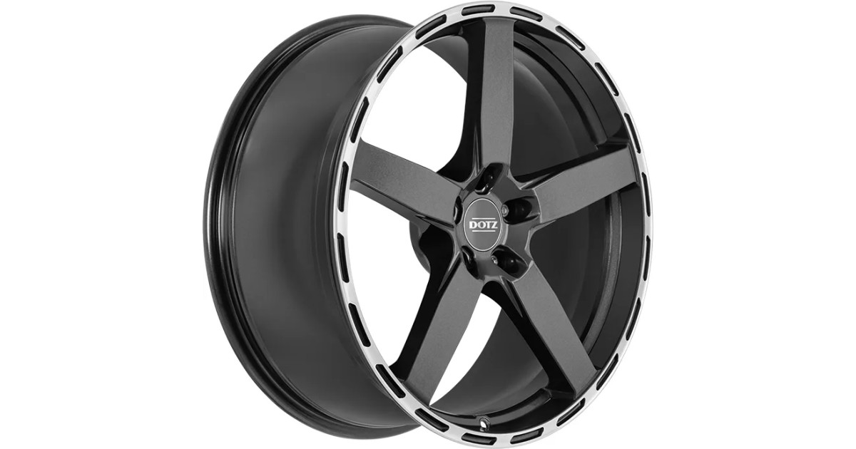 Jante ALU, Dotz MarinaBay Gunmetal/ Polished lip 9X21 5/ 112 ET28, Alésage 70.1