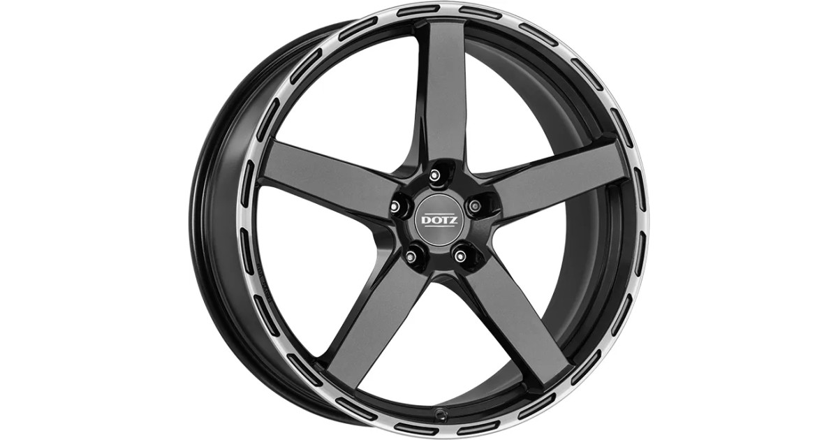 Jante ALU, Dotz MarinaBay Gunmetal/ Polished lip 9X21 5/ 112 ET28, Alésage 70.1