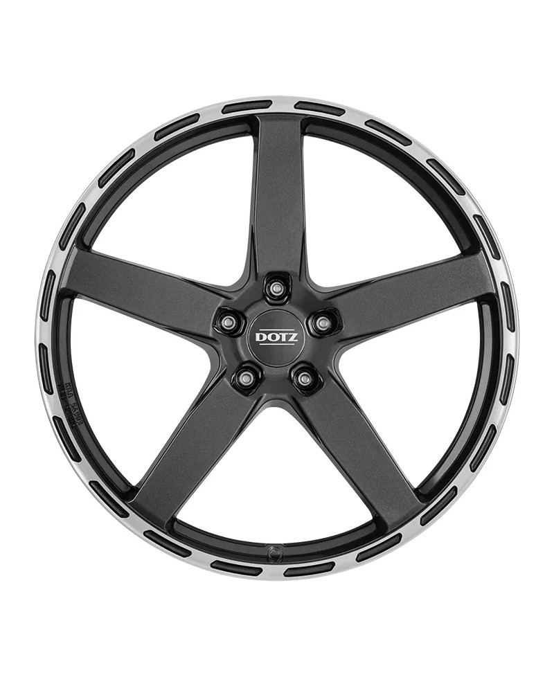 Jante ALU, Dotz MarinaBay Gunmetal/ Polished lip 9X21 5/ 112 ET35, Alésage 70.1