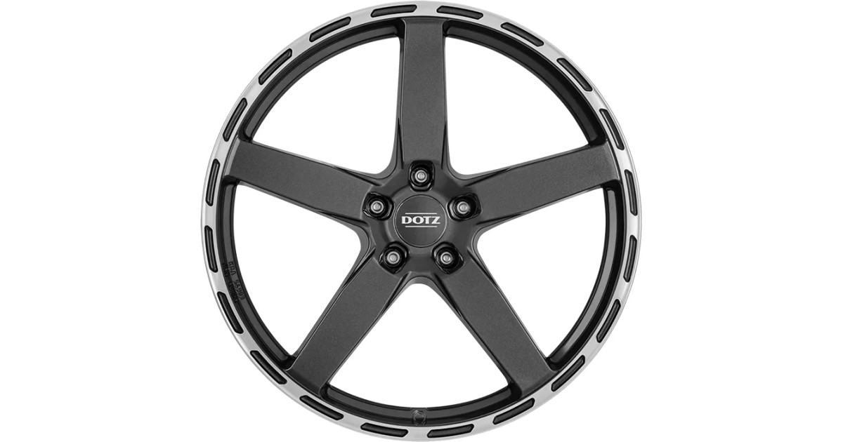 Jante ALU, Dotz MarinaBay Gunmetal/ Polished lip 9X21 5/ 112 ET35, Alésage 70.1