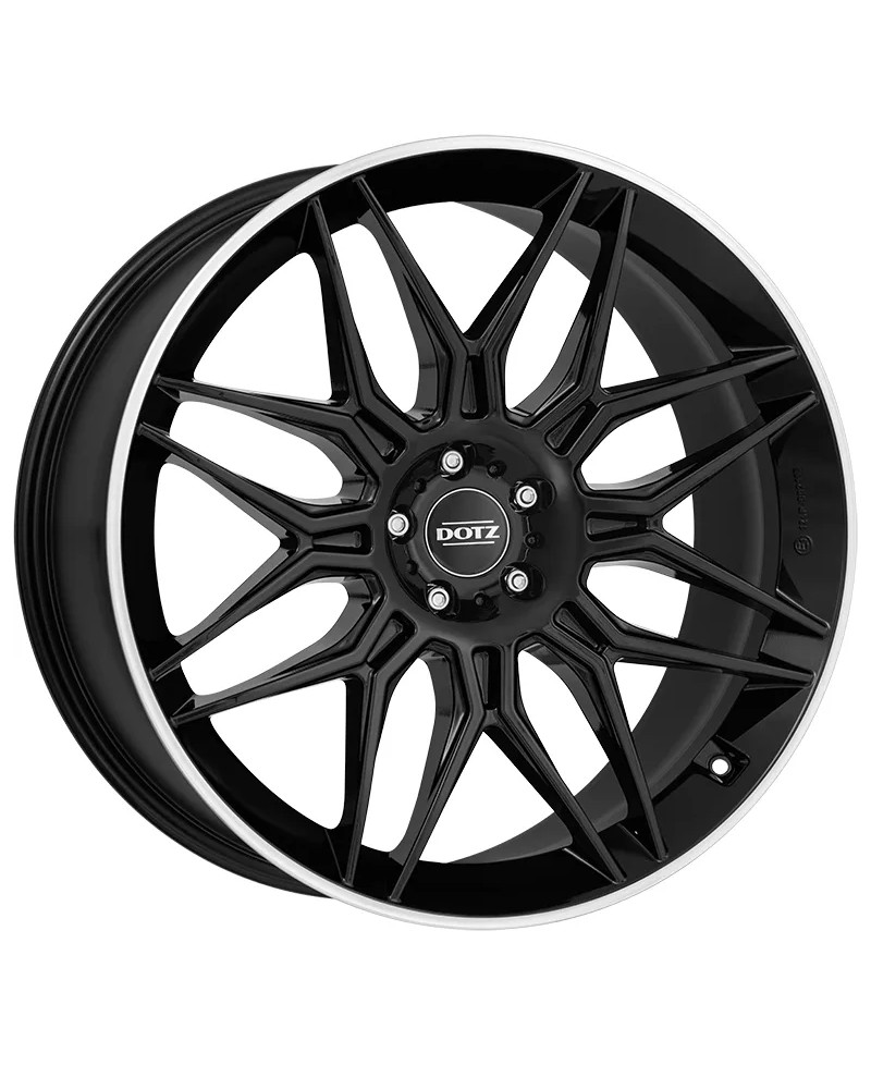 Jante ALU, Dotz Longbeach Black/ Polished lip 9.5X22 5/ 112 ET32, Alésage 66.6