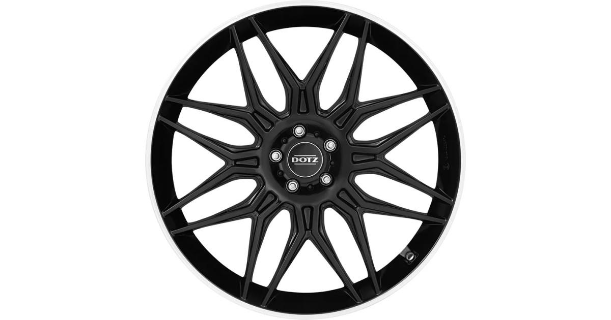 Jante ALU, Dotz  Longbeach Black/ Polished lip 9.5X22 5/ 120 ET49, Alésage 72.6