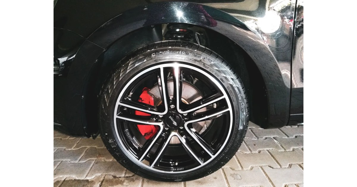 Jante Alu RC Design RC27 Noir , Face polie 8x19 5x112 ET44  , Alésage 57.10