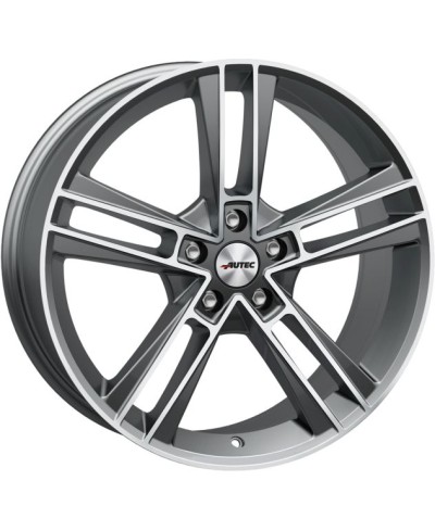 Jante ALU, Autec RIAS Argent titane mat , Face poli, 8.5X20 5/ 112 ET48, Alésage 70.1
