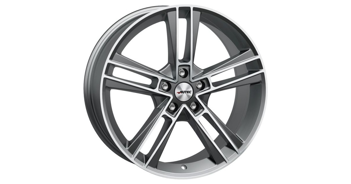 Jante ALU, Autec RIAS Argent titane mat , Face poli, 8.5X20 5/ 112 ET48, Alésage 70.1
