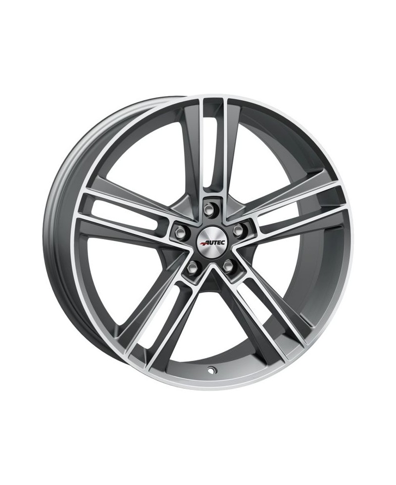 Jante ALU, Autec RIAS Argent titane mat , Face polie 8.50X20 5/ 120 ET40, Alésage 64.1