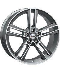 Jante ALU, Autec RIAS Argent titane mat , Face polie 8.50X20 5/ 120 ET40, Alésage 64.1