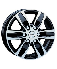 Jante ALU, Autec Quantro 6 Noir , Face polie 6.5X16 6/ 130 ET62, Alésage 84.1