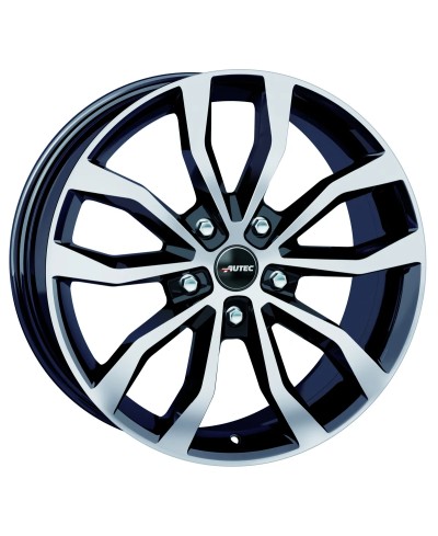 Jante Alu  Autec Uteca Noir , Face polie 8,5x19 5x114.3 ET40  , Alésage 70.1