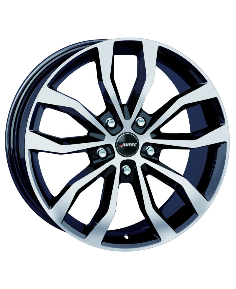 Jante Alu  Autec Uteca Noir , Face polie 8,5x19 5x114.3 ET40  , Alésage 70.1