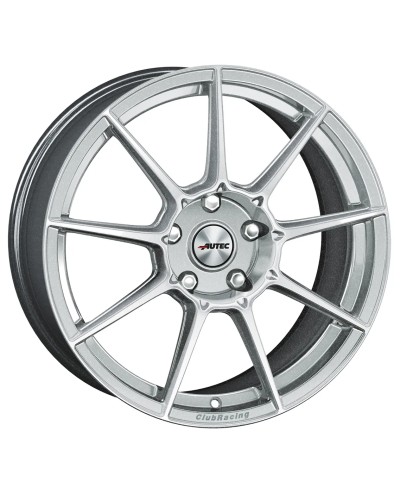 Jante ALU, Autec Club Racing Hyper silver 8.5X18 5/ 100 ET35, Alésage 70.1
