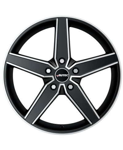 Jante ALU,  Autec Delano Noir mat, Face polie 8.5X20 5/ 112 ET48, Alésage 70.1