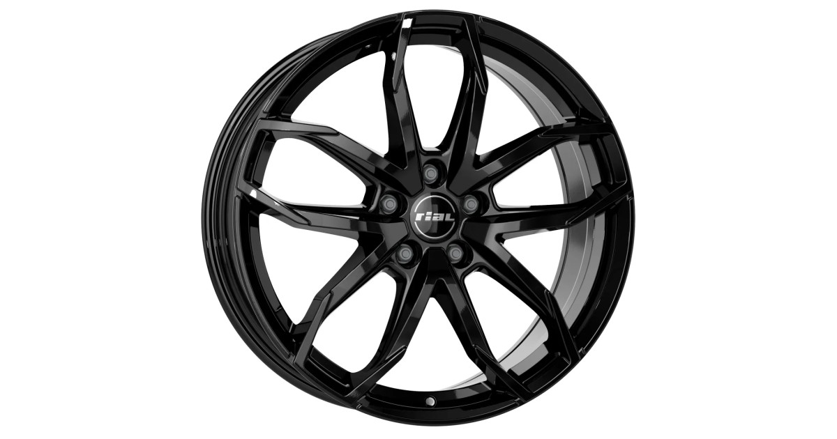 Jante ALU, Rial LUCCA Noir diamant  8X18 5/114.3 ET45, Alésage 70.1