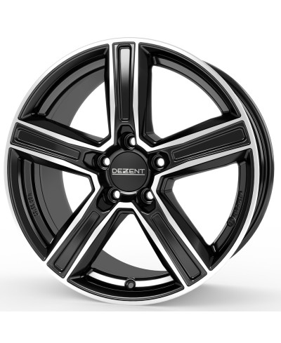 Jante Alu Dezent KG Noir , Face polie 8,5x19 5x112 ET40  , Alésage 66.6