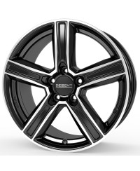 Jante Alu Dezent KG Noir , Face polie 8,5x19 5x112 ET40  , Alésage 66.6