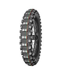 Pneu moto,  Mitas TERRA FORCE-MX MH  Rear Red & Green stripe 110/ 90-19 62M TT medium/hard NHS