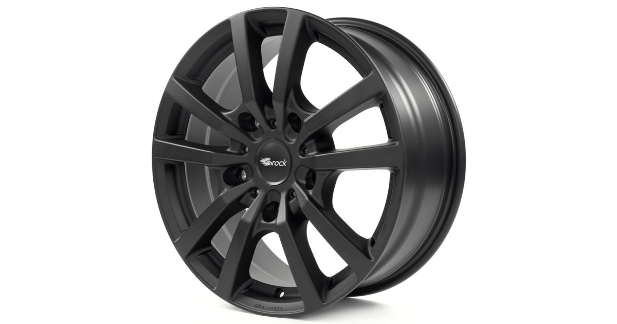 Jante Alu RC Design RC27 Noir mat laqué 7x17 5x100 ET51 , Alésage 57.1