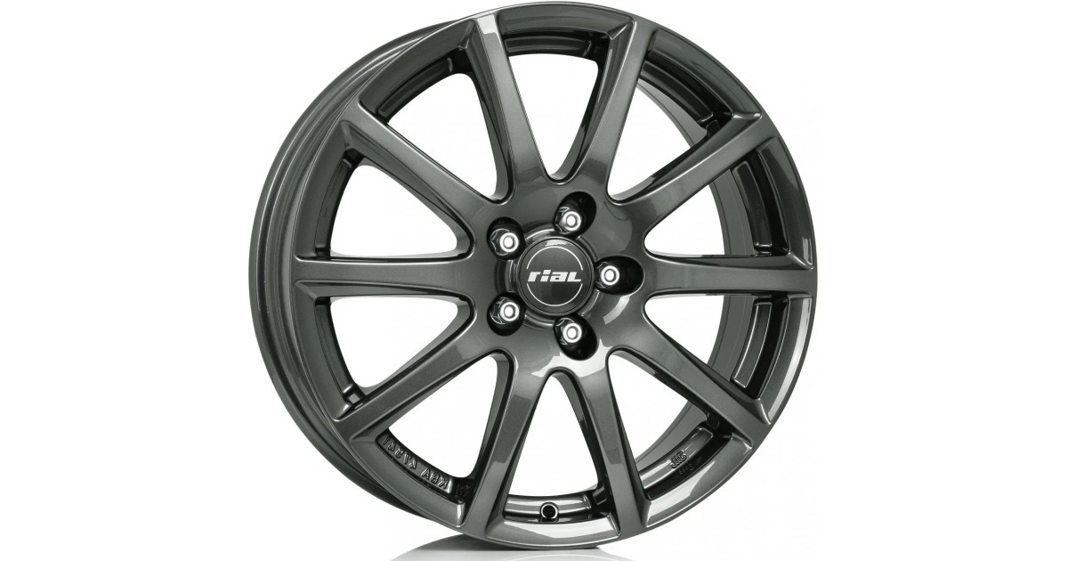 Jante Alu Rial Milano Titanium 6,5x16 5x112 ET41 , Alésage 57.1