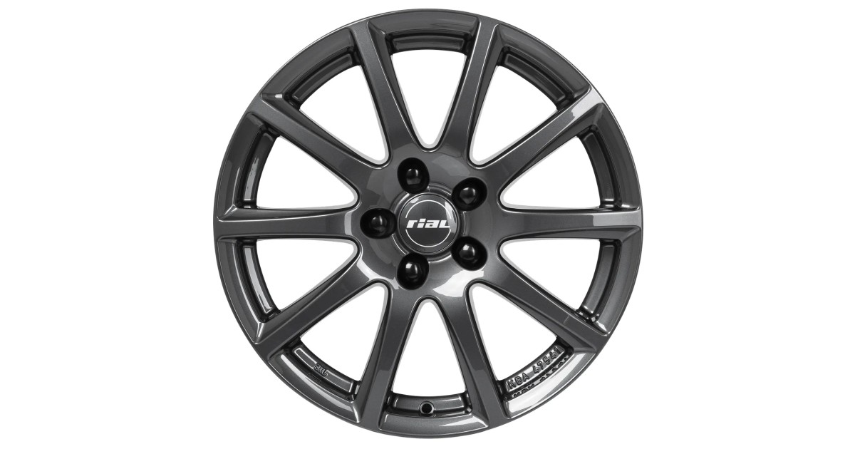 Jante Alu Rial Milano Titanium 6,5x16 5x112 ET41 , Alésage 57.1