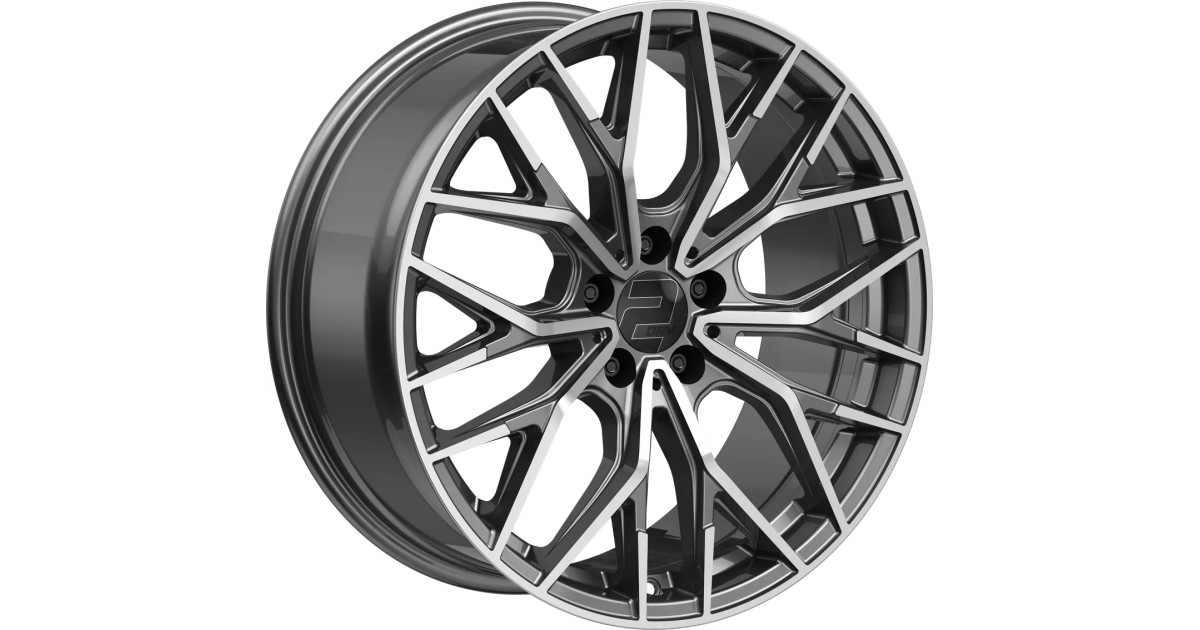 Jante ALU, Wheelworld - 2DRV WH37 Dark Gunmetal / ANTHRACITE FONCE FACE POLIE 8.5X19 5/ 112 ET26, Alésage 66.6