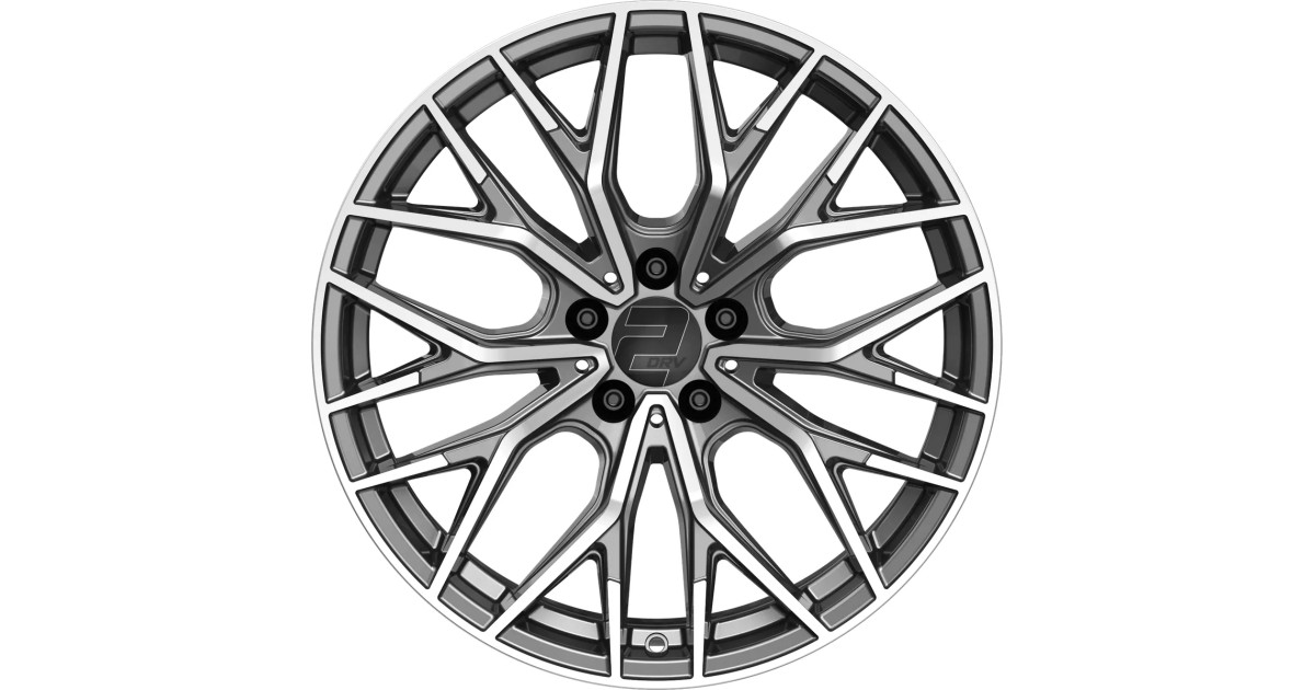 Jante ALU, Wheelworld - 2DRV WH37 Dark Gunmetal / ANTHRACITE FONCE FACE POLIE 8.5X19 5/ 112 ET26, Alésage 66.6