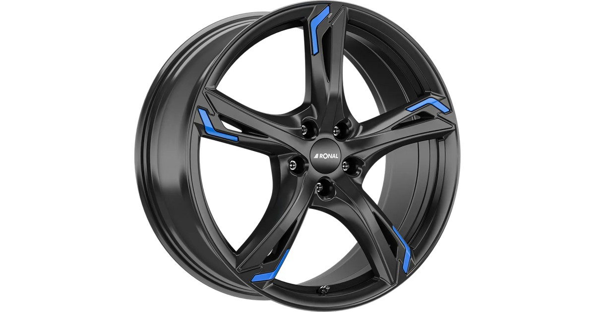 Jante ALU, Ronal R62 Blue jetblack 7.5X18 5/ 112 ET45, Alésage 76