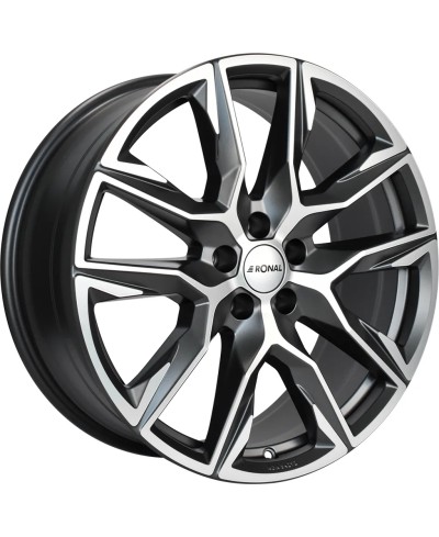 Jante ALU, Ronal R71 Anthracite mat , Face polie 8.5X20 5/ 112 ET42, Alésage 66.6