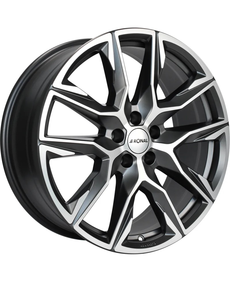 Jante ALU, Ronal R71 Anthracite mat , Face polie 8.5X20 5/ 112 ET42, Alésage 66.6