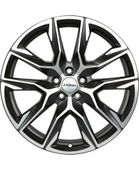 Jante ALU, Ronal R71 Anthracite mat , Face polie 8.5X20 5/ 112 ET42, Alésage 66.6