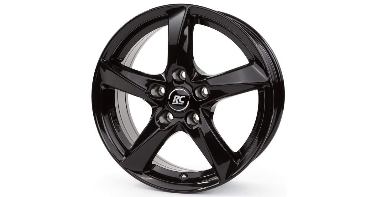 Jante Alu RC Design RC30 Gloss Black 6x15 4x100 ET40  , Alésage 63.4