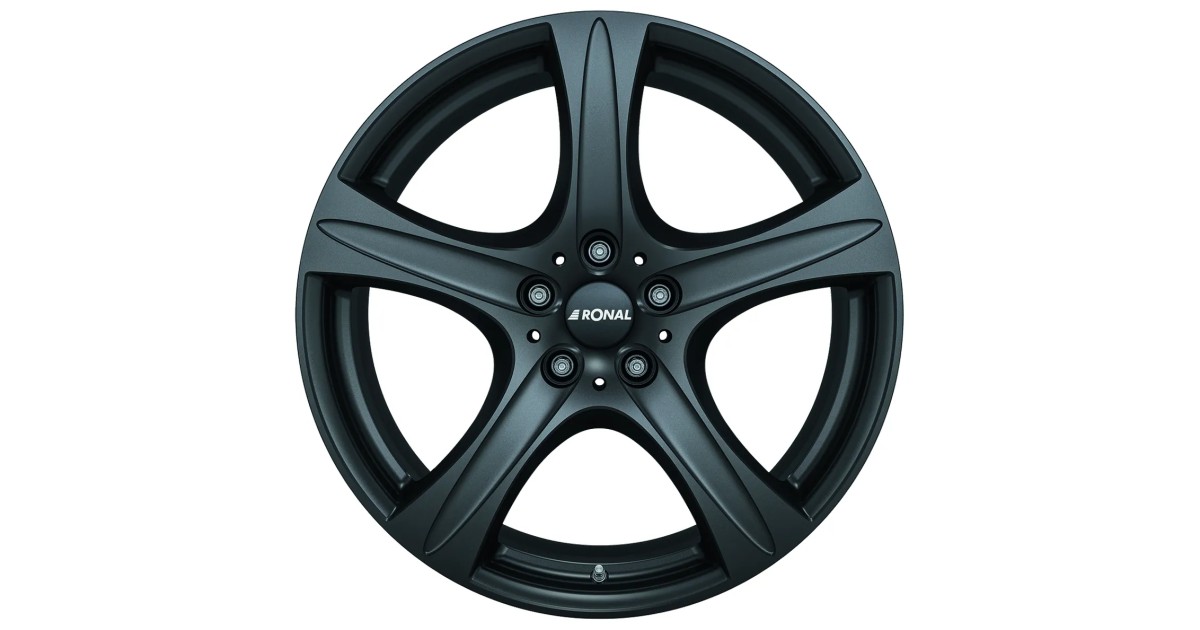 Jante Alu Ronal R55 SUV Matt Black  9,5x20 5x112 ET53 , Alésage 66.6