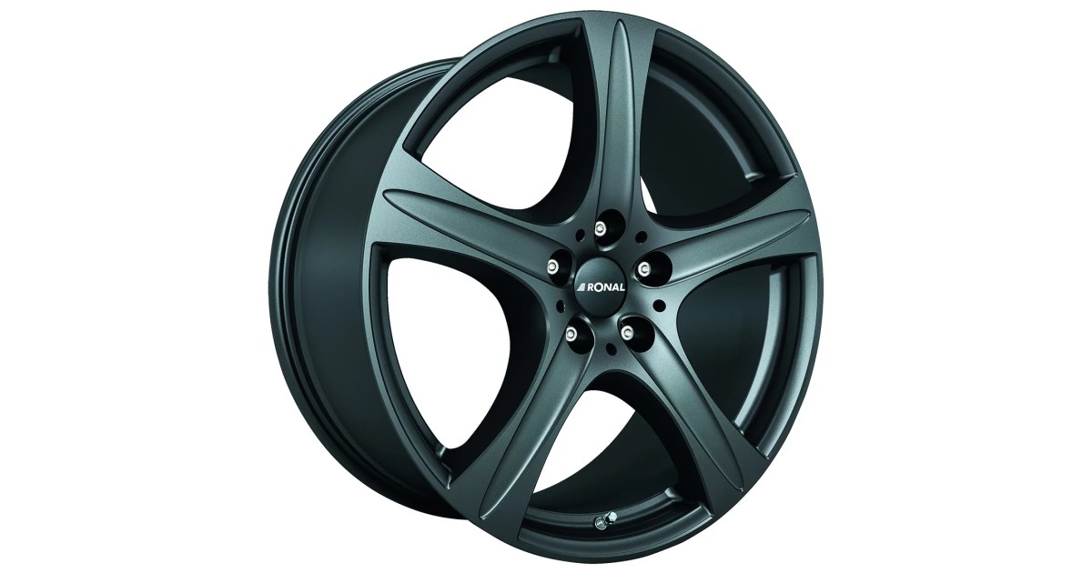 Jante Alu Ronal R55 SUV Matt Black  9,5x20 5x112 ET53 , Alésage 66.6