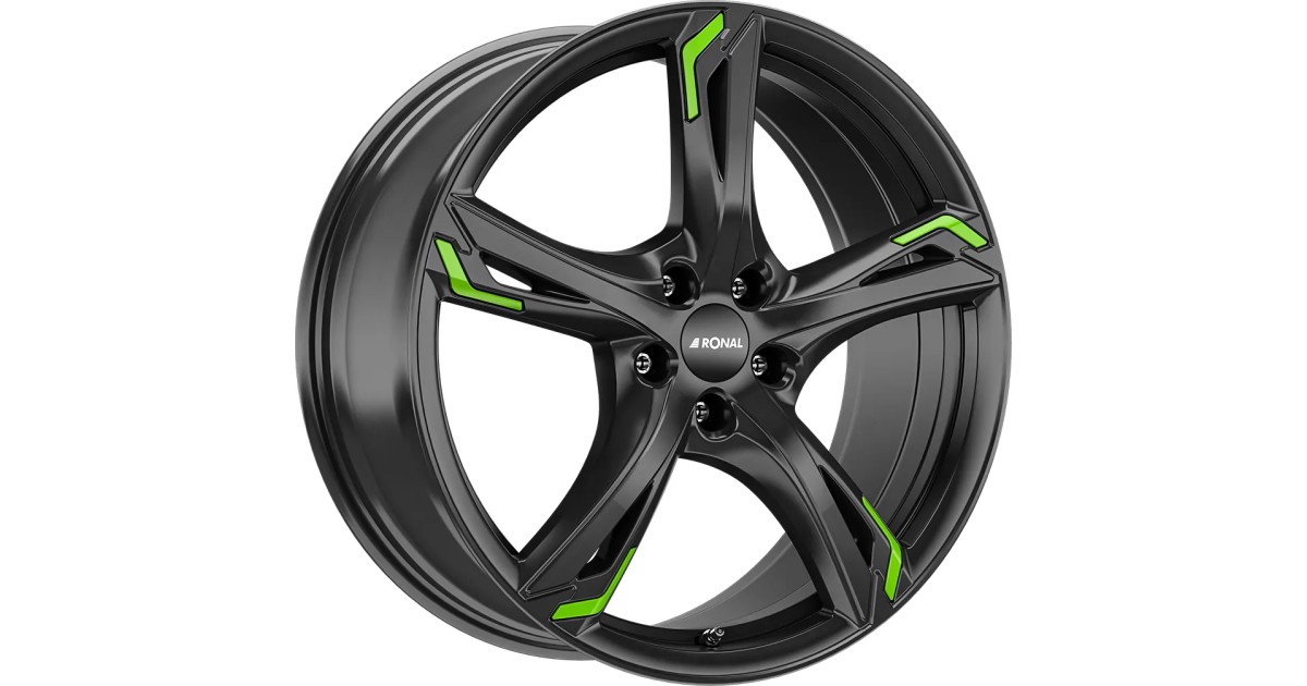 Jante ALU, Ronal R62 GREEN JETBLACK 7.5X17 5/ 114.3 ET40, Alésage 82