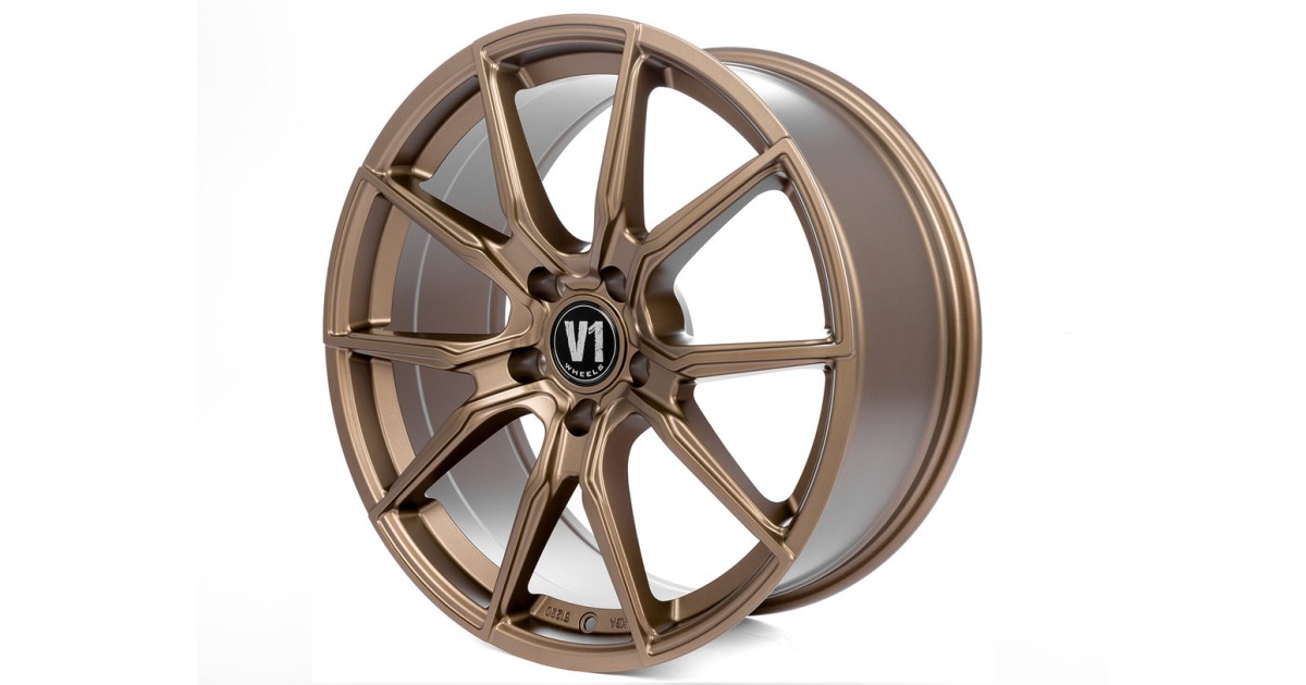 Jante ALU, V1 Wheels V1 Bronze laqué mat  8X18 5/ 112 ET45 , Alésage 66.6