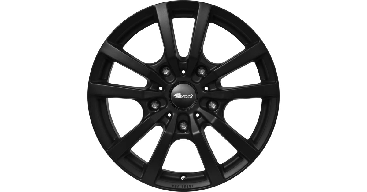 Jante Alu  RC Design RC25T Black Clear Matt 6,5x16 5x130 ET60  , Alésage 78.1