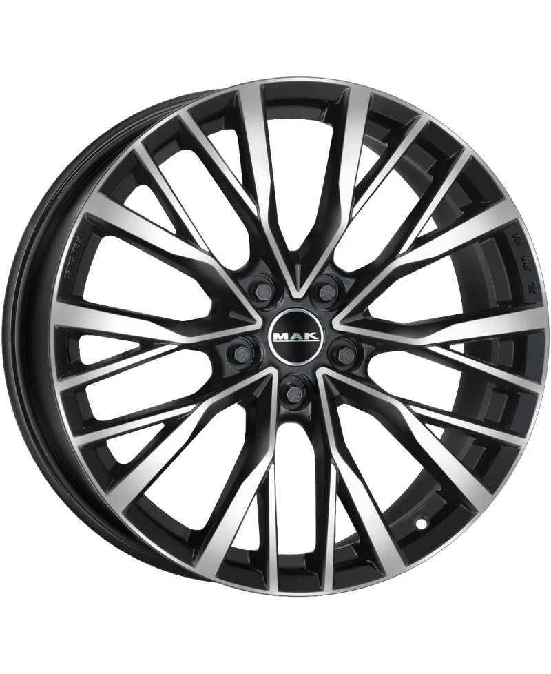 Jante Alu MAK KENT Black mirror 9x22 5x108 ET43 Alésage 63.4