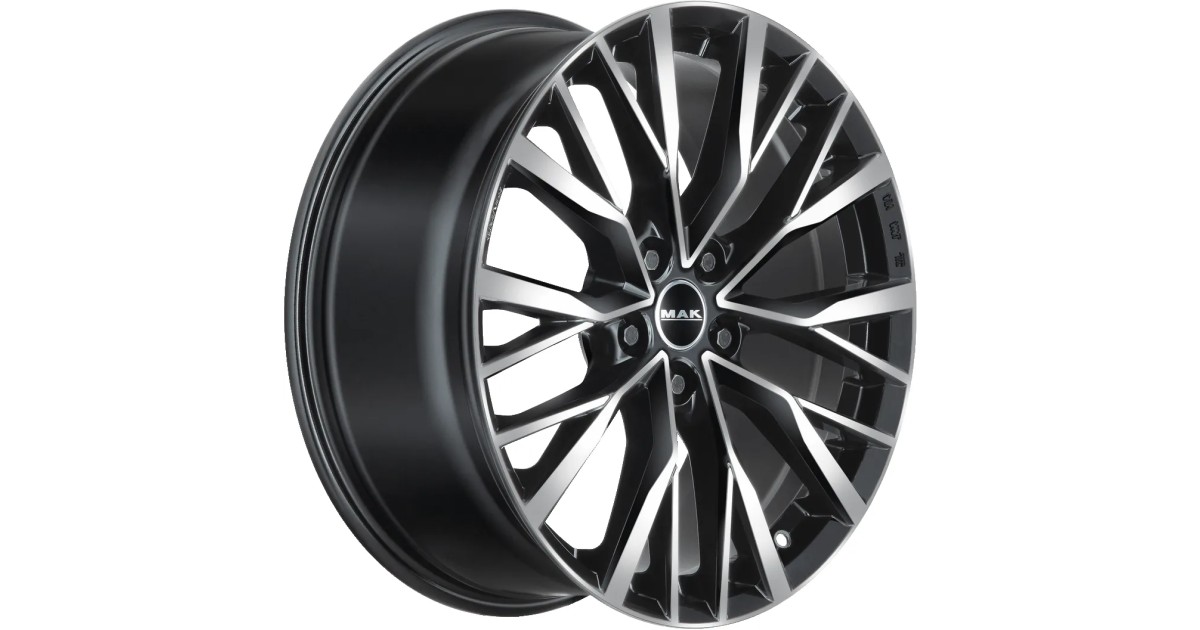 Jante Alu MAK KENT Black mirror 9x22 5x108 ET43 Alésage 63.4