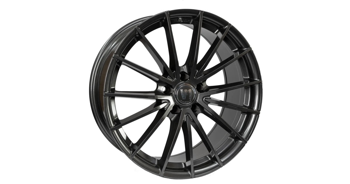 Jante ALU, V1 Wheels V2 Daytona Anthracite laqué 8X18 5/ 112 ET35 , Alésage 66.6