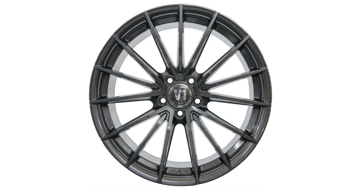 Jante ALU, V1 Wheels V2 Daytona Anthracite laqué 8X18 5/ 112 ET35 , Alésage 66.6