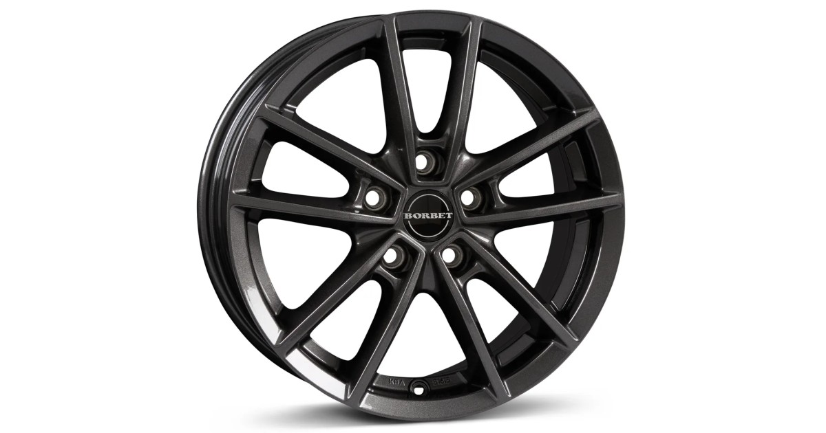 Jante Alu Borbet W Mistral anthracite glossy 8x19 5x112 ET44 , Alésage 57.1