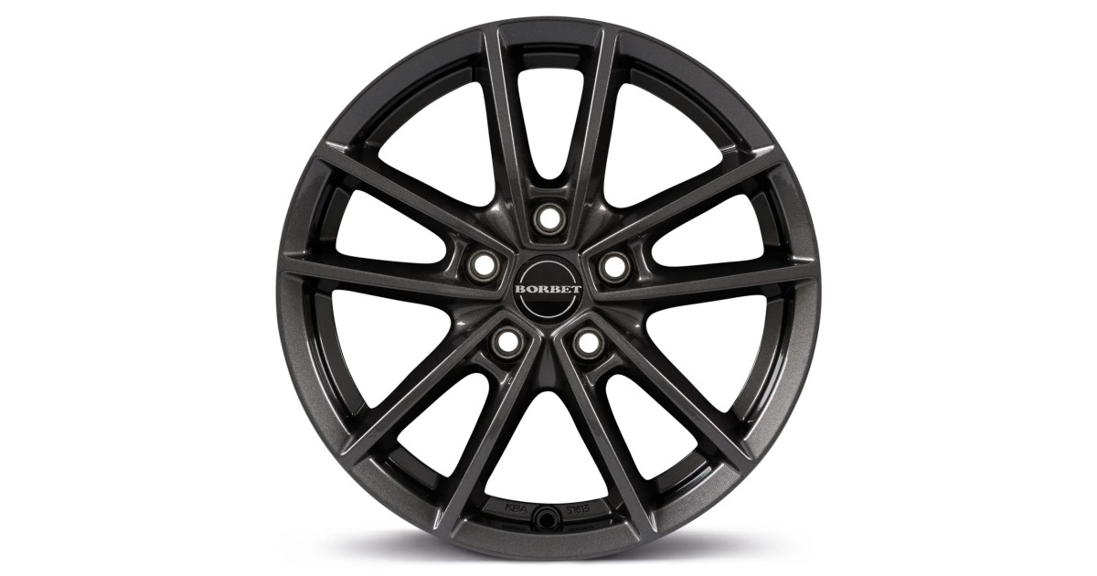 Jante Alu Borbet W Mistral anthracite glossy 8x19 5x112 ET44 , Alésage 57.1