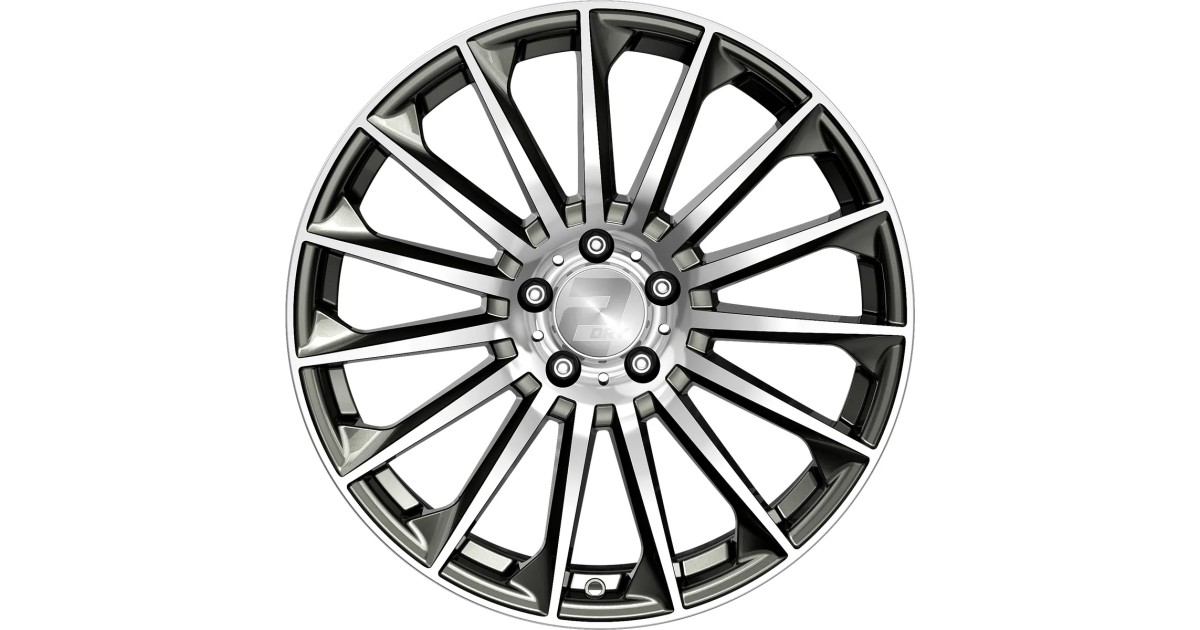 Jante ALU, Wheelworld - 2DRV WH39 Dark Gunmetal / Anthracite foncé , Face polie 10X22 5/ 112 ET38, Alésage 66.6