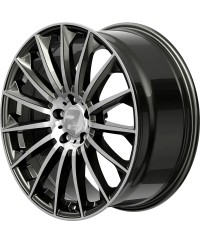 Jante ALU, Wheelworld - 2DRV WH39 Dark Gunmetal / Anthracite foncé , Face polie 10X22 5/ 112 ET38, Alésage 66.6