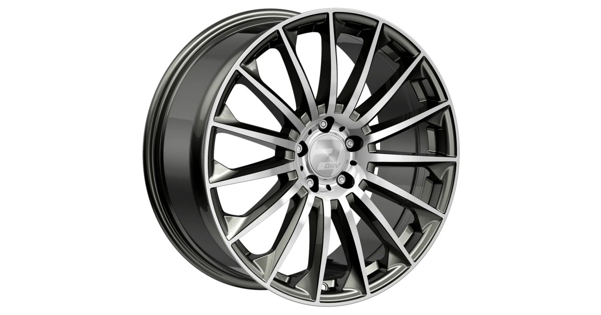 Jante ALU, Wheelworld - 2DRV WH39 Dark Gunmetal / Anthracite foncé , Face polie 9.5X22 5/ 112 ET42, Alésage 66.6