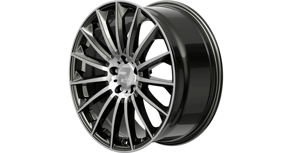 Jante ALU, Wheelworld - 2DRV WH39 Dark Gunmetal / Anthracite foncé , Face polie 9.5X22 5/ 112 ET42, Alésage 66.6