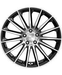 Jante ALU, Wheelworld - 2DRV WH39/ SP+ Noir , Face polie 9.5X22 5/ 112 ET32, Alésage 66.6