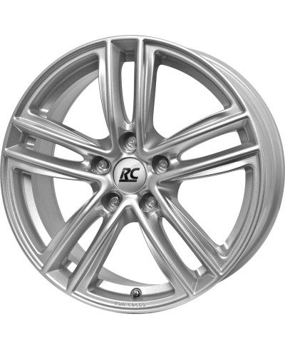 Jante Alu RC Design RC27 Crystal Silver 6,5x17 5x112 ET49 , Alésage 57.10