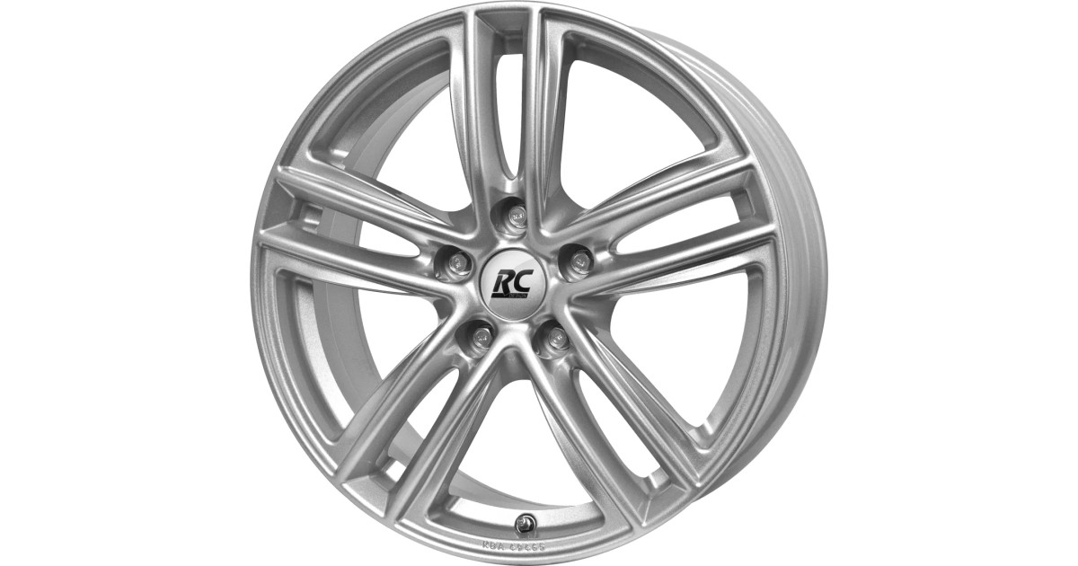 Jante Alu RC Design RC27 Crystal Silver 6,5x17 5x112 ET49 , Alésage 57.10